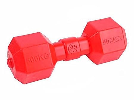 Ziggy Pupps Dog Interactive Rubber Bone Dumbbell for Dogs Tough Dental Chew Toy