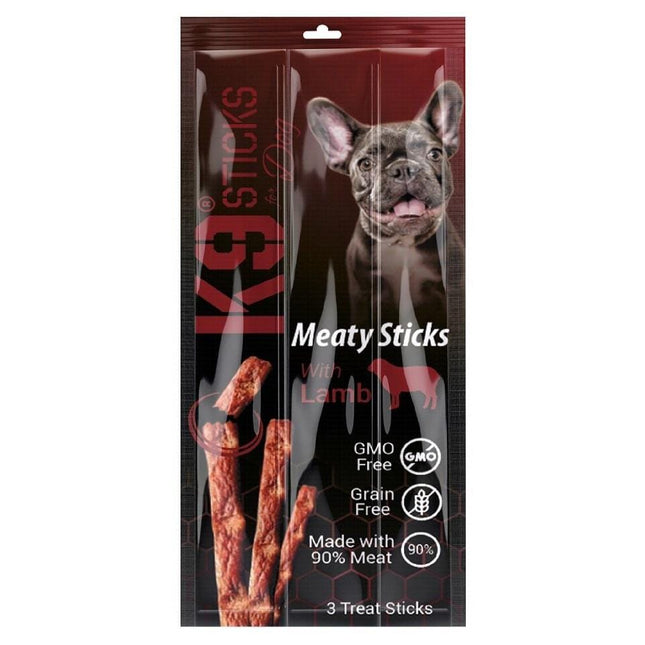 Ziggy Pupps Dog K9 Meaty Sticks Dog Treats with Lamb 3 pcs