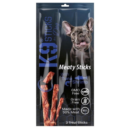 Ziggy Pupps Dog K9 Meaty Sticks Dog Treats with Tuna and Shrimp 3 pcs