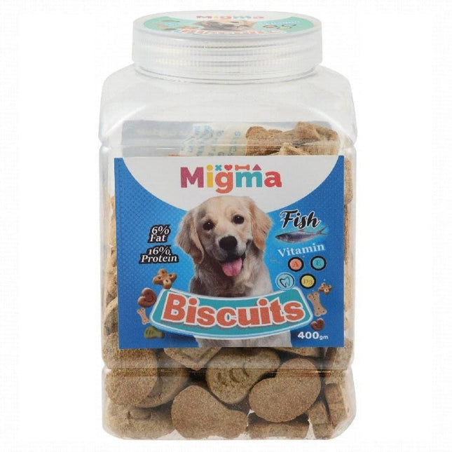 Ziggy Pupps Dog Migma Biscuits With Fish 400Gm