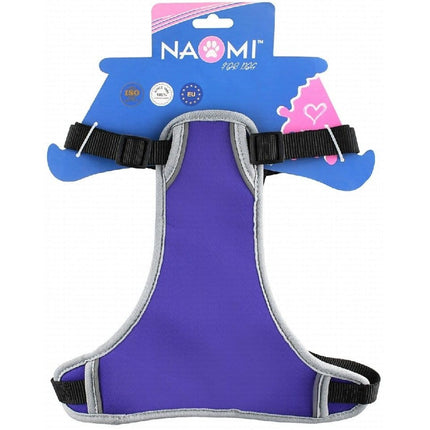 Ziggy Pupps Dog Naomi Medium Purple in Gray Dog Harness