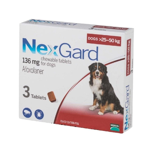 Ziggy Pupps Dog Nex Gard Chewable Tablets For Dogs 25-50Kg 1 Tablet