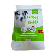 Ziggy Pupps Dog Nunbell Female Dog Diapers Large 10 pcs