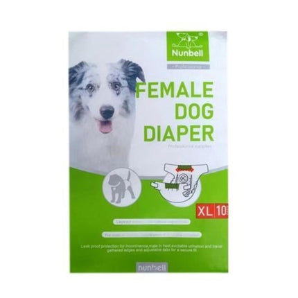 Ziggy Pupps Dog Nunbell Female Dog Diapers X Large 10 pcs