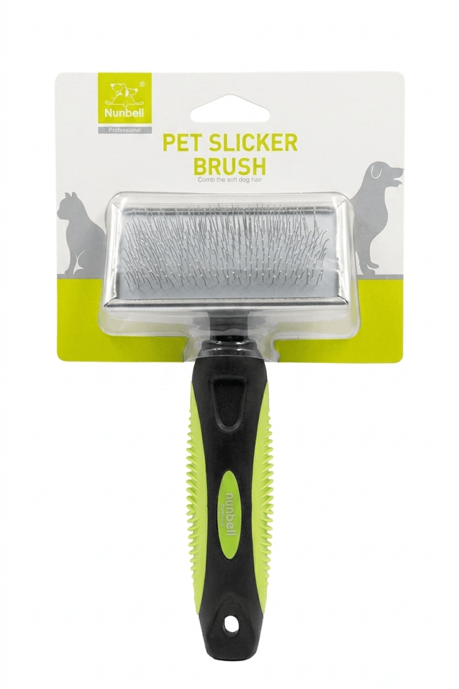 Ziggy Pupps Dog Nunbell Pet Slicker Brush Professional Grooming Tool for Dogs and Cats