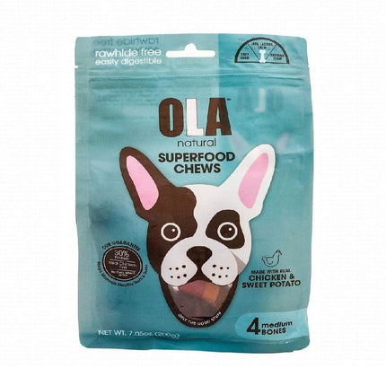 Ziggy Pupps Dog Ola Natural Medium Chew Bone With Chicken And Sweet Potato 200 gr