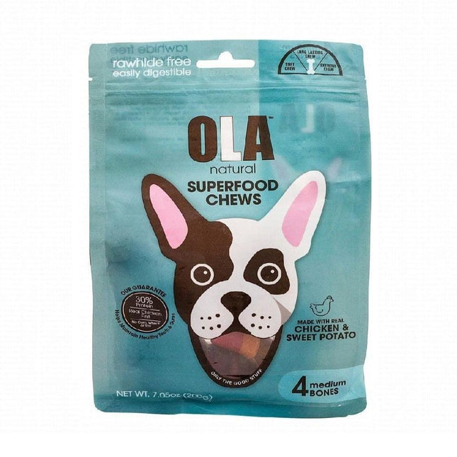 Ziggy Pupps Dog Ola Natural Medium Chew Bone With Chicken And Sweet Potato 200 gr