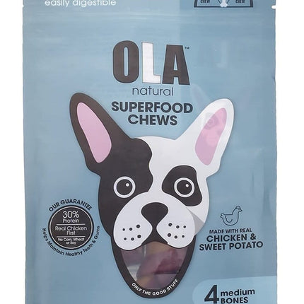 Ziggy Pupps Dog Ola Natural Medium Chew Bone With Chicken And Sweet Potato 200 gr