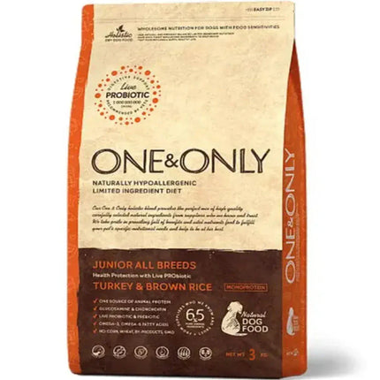 Ziggy Pupps Dog One And Only dry food for Junior Dogs with Turkey and rice 3 kg