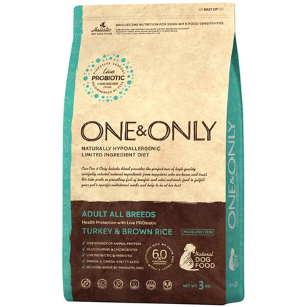Ziggy Pupps Dog One And Only dry food for PUPPY Dogs with Turkey and rice 1 kg