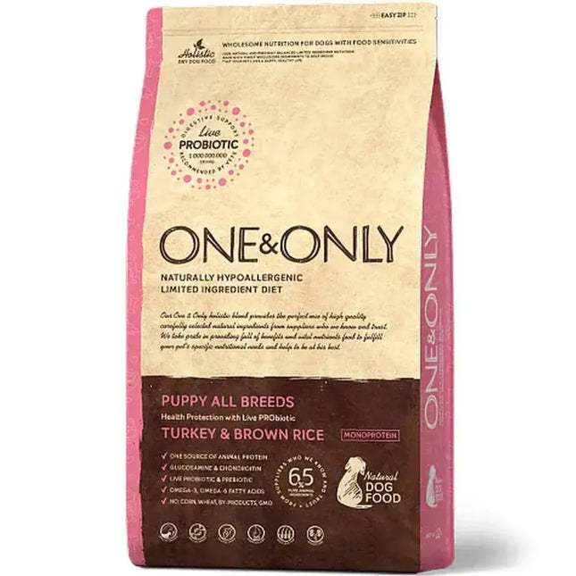 Ziggy Pupps Dog One And Only dry food for puppy Dogs with Turkey and rice 12 kg