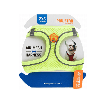 Ziggy Pupps Dog Pawstar 2XS Neon gray Air Mesh Dog Harness 24 to 28cm