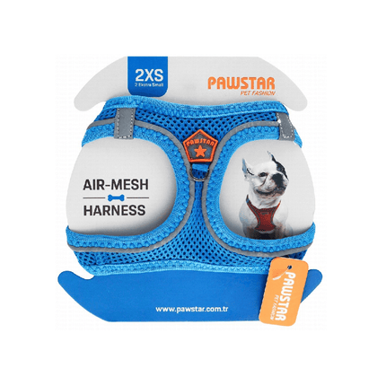 Ziggy Pupps Dog Pawstar 2XS Neon gray Air Mesh Dog Harness 24 to 28cm