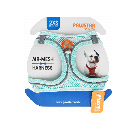 Ziggy Pupps Dog Pawstar 2XS Neon gray Air Mesh Dog Harness 24 to 28cm