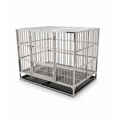 Ziggy Pupps Dog Pet Cage Stainless Steel  125 cm Durable & Rust-Resistant