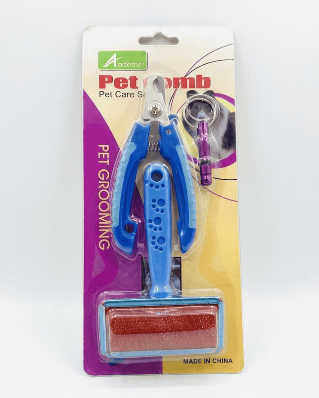 Ziggy Pupps Dog Pet Grooming Kit  Essential Nail Trimmer and Hair Brush for Pet Care