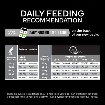 Ziggy Pupps Dog Purina Pro Plan Healthy Dry Food with Chicken for Dogs Up to 2 Years 12 kg