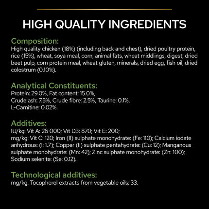 Ziggy Pupps Dog Purina Pro Plan Healthy Dry Food with Chicken for Dogs Up to 2 Years 12 kg