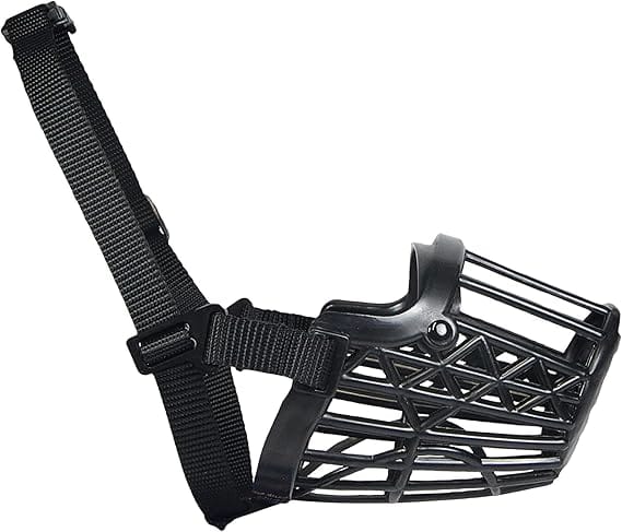 Ziggy Pupps Dog Safety Dog Muzzle Anti Chewing Training Muzzle with Adjustable Strap Size Medium