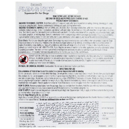 Ziggy Pupps Dog Sergeant's Flea and Tick Squeeze On Solution for Dogs 1