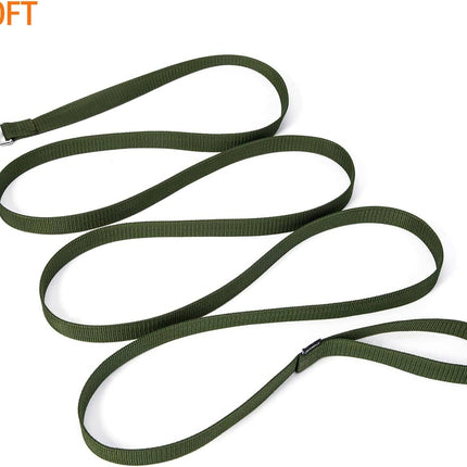 Ziggy Pupps Dog Strong Durable Nylon Dog Training Leash for Medium and Large Dog 320 Cm Military Green