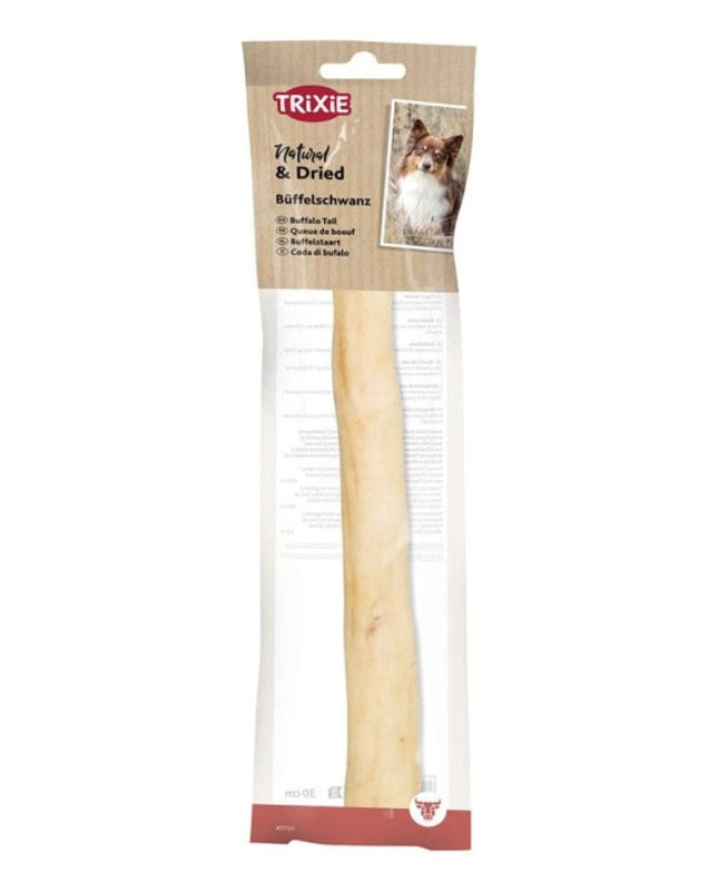 Ziggy Pupps Dog Trixie 30cm Dried Buffalo Tail Dog Treats with beef 1 pcs