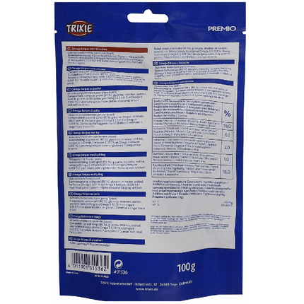 Ziggy Pupps Dog Trixie Chicken Omega Stripes Dog Treats 100 gr