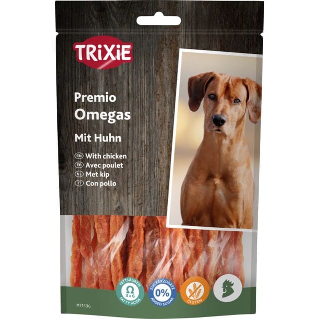 Ziggy Pupps Dog Trixie Chicken Omega Stripes Dog Treats 100 gr