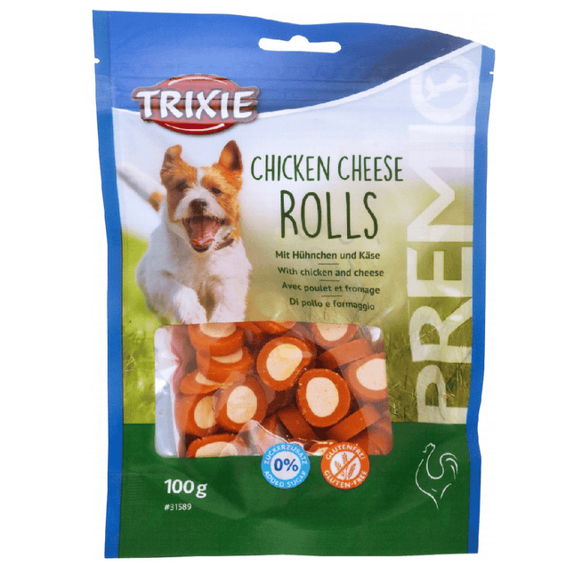 Ziggy Pupps Dog Trixie Premio Roll Dog Treats with Chicken and Cheese 100 gr
