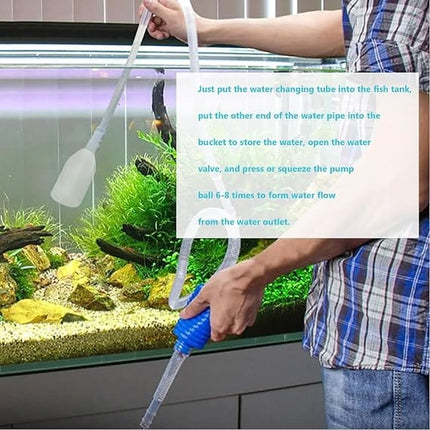 Ziggy Pupps Fish Aquarium Gravel Cleaner and Water Changer Pump 135 Cm