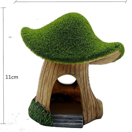 Ziggy Pupps Fish Aquarium Moss Covered Mushroom House Ornament Decoration