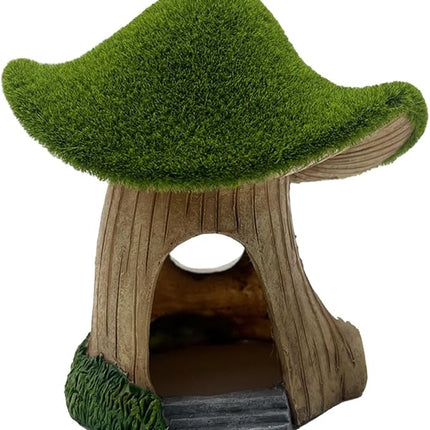 Ziggy Pupps Fish Aquarium Moss Covered Mushroom House Ornament Decoration