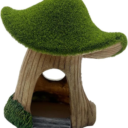 Ziggy Pupps Fish Aquarium Moss Covered Mushroom House Ornament Decoration