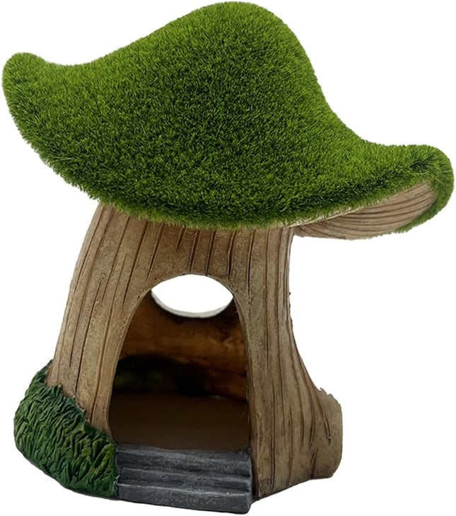 Ziggy Pupps Fish Aquarium Moss Covered Mushroom House Ornament Decoration