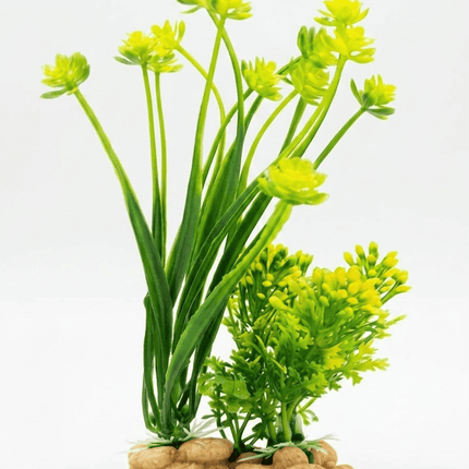 Ziggy Pupps Fish Artificial Green Plant Ornament for Fish Tank
