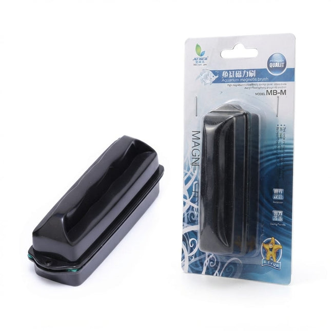 Ziggy Pupps Fish Floating Magnetic Glass Cleaner for Fish Tank  Black MB-M