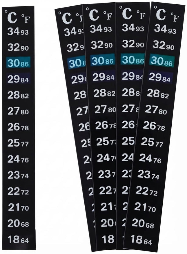Ziggy Pupps Fish Stick On Aquarium Thermometer Strip for Fish Tanks Celsius and Fahrenheit