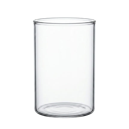 Ziggy Pupps Fish Transparent Glass Cylindrical Fish Tank Desktop Glass Container for Nano Aquariums and Plant Decor