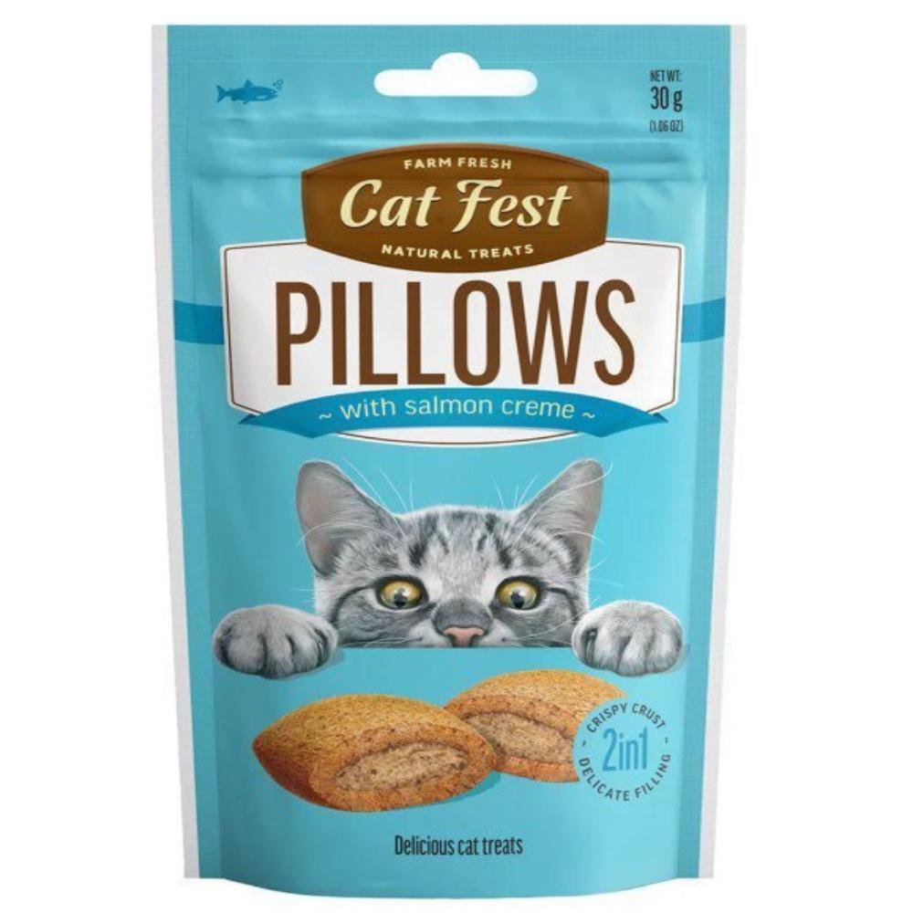 Cat Fest Pillows With Salmon Creme For Cats, 30g.