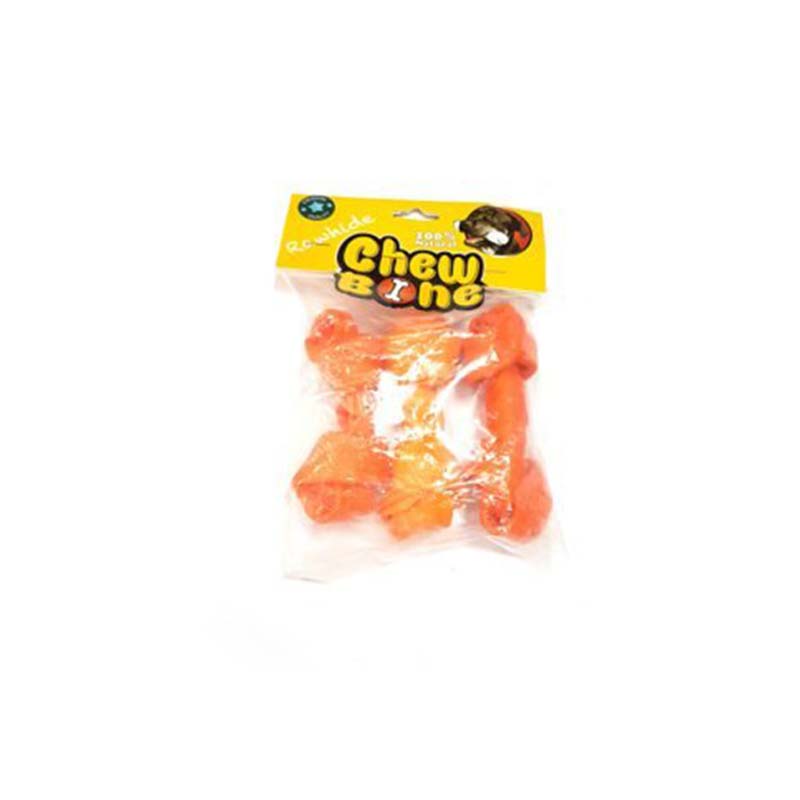 chew bone rawhide orange 3ps