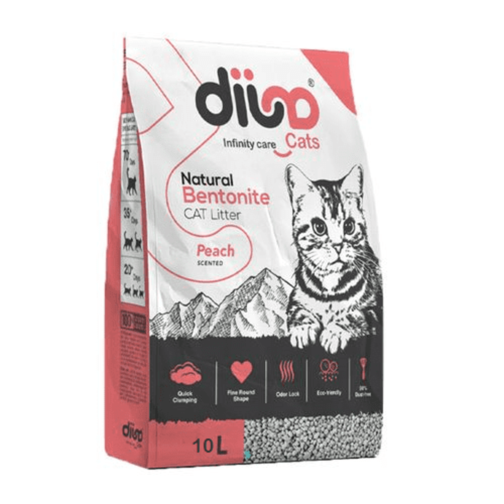 Dija Bentonite Clumping Cat Litter Peach Scent 10 L