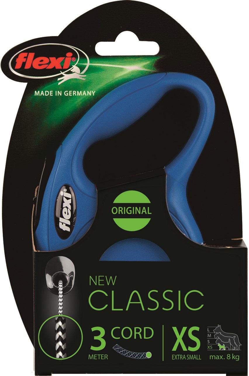 Flexi Classic Cord Blue 3m  xs 8K