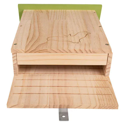 ZooFari BAT Zoofari Wooden Bat Box House Shelter for Garden Size 28 x 10.5 x 47 cm L x W x H