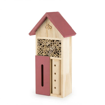 ZooFari bee Zoofari Wooden Insect Hotel Red Roof and Accents Multi-Section Habitat