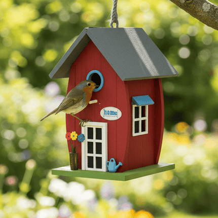 ZooFari Bird Zoofari Wooden Bird Feeder Hanging on the Window