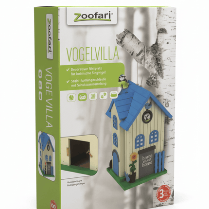 ZooFari Bird Zoofari Wooden Bird Feeder Hanging on the Window