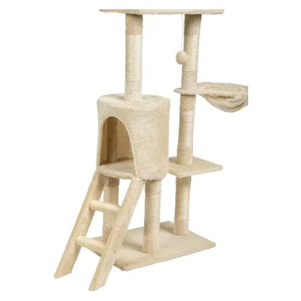 ZooFari Cat Zoofari Cat Activity Tower 5-Level Scratching Post with 50x50cm Base