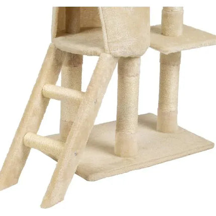 ZooFari Cat Zoofari Cat Activity Tower 5-Level Scratching Post with 50x50cm Base