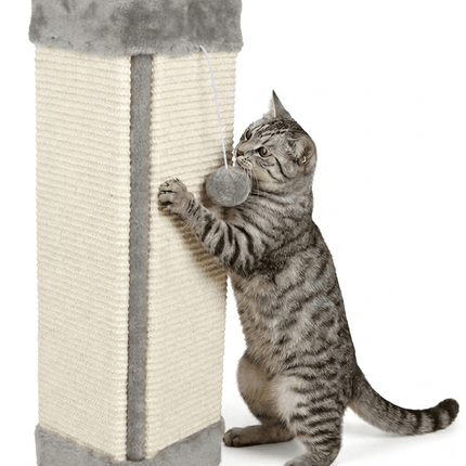 ZooFari Cat Zoofari Wall Mountable Cat Scratching Board Protective Corner Scratcher 60 cm x 32 cm x 2.2 cm