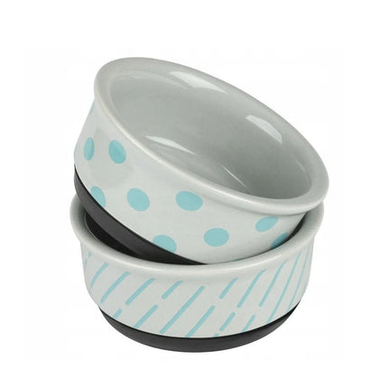 ZooFari Dog and cat Zoofari ceramic bowl with rubber bottom